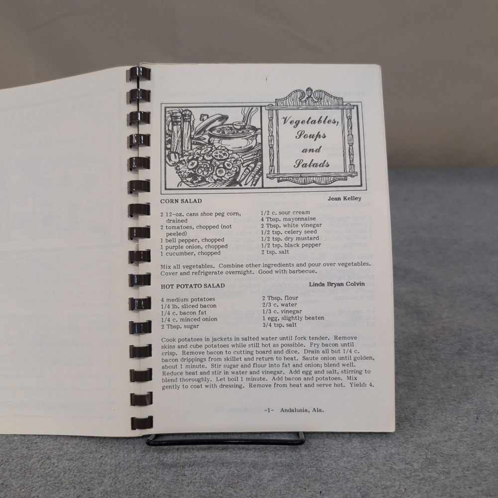 Cooking with Southern Cooks Alabama Community Cookbook Covington County VG+ - Picture 2 of 2